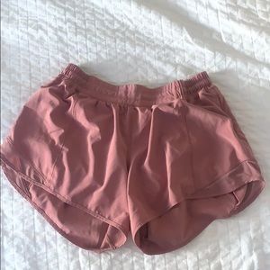 Blush pink lululemon shorts!